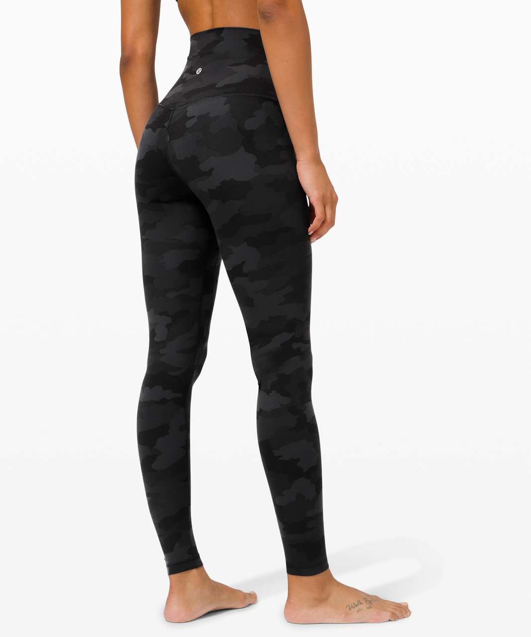 lululemon align camo-print high-rise 28 leggings - black multi