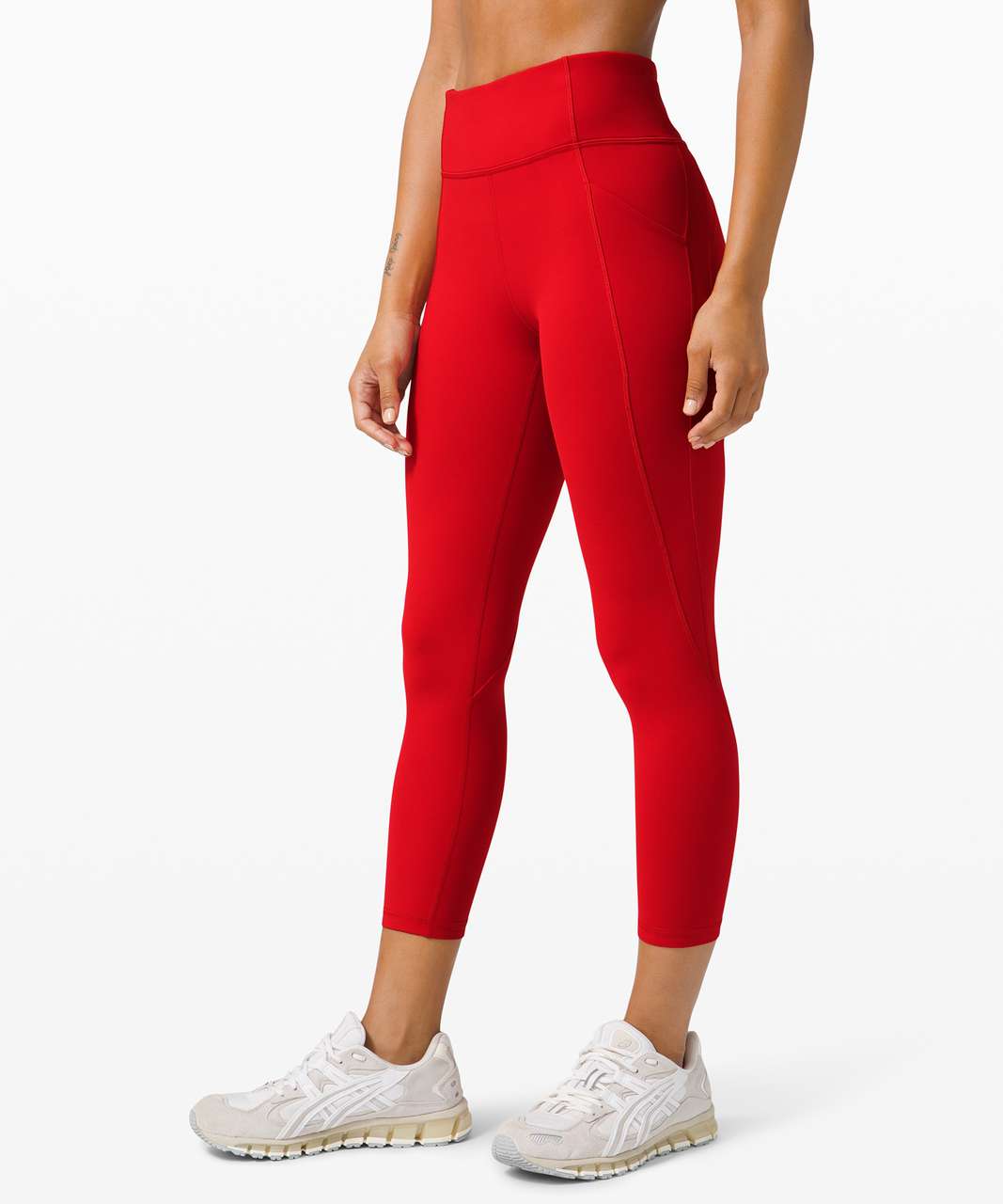 Lululemon Time To Sweat Crop 23" - Dark Red