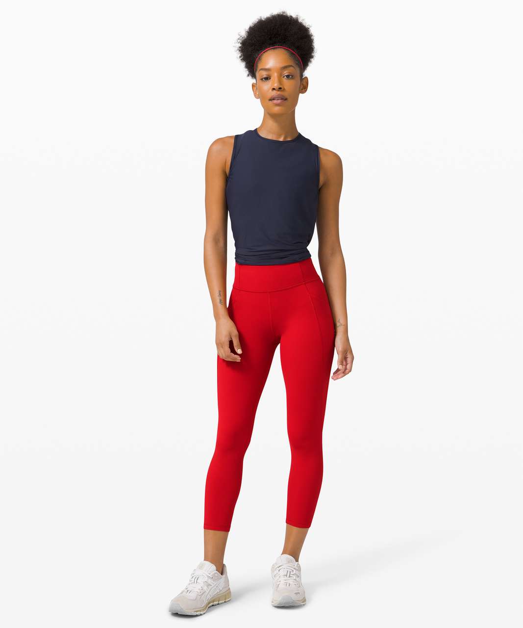 Lululemon Time To Sweat Crop 23" - Dark Red