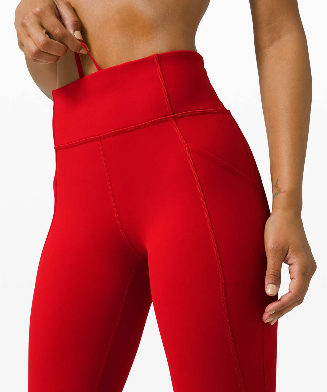 Lululemon Time To Sweat Crop 23" - Dark Red