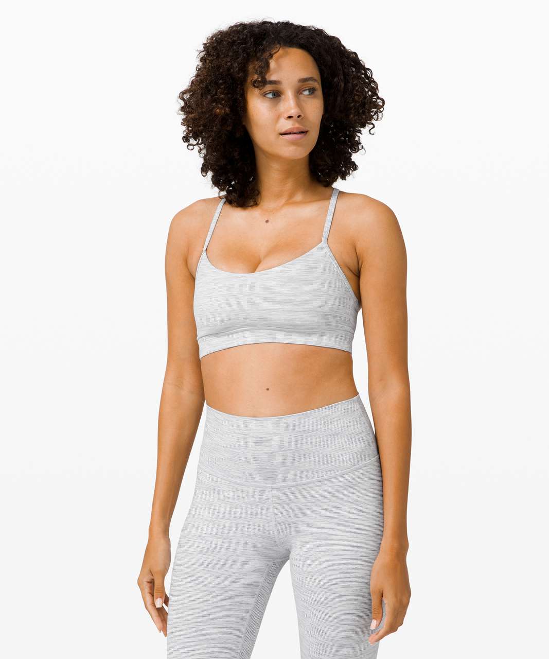 Lululemon Flow Y Bra Nulu *Light Support, B/C Cup - Wee Are From Space Nimbus Battleship