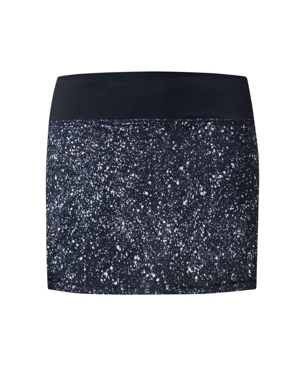 Lululemon Circuit Breaker Skirt (Regular) - Splatter White Black / Black