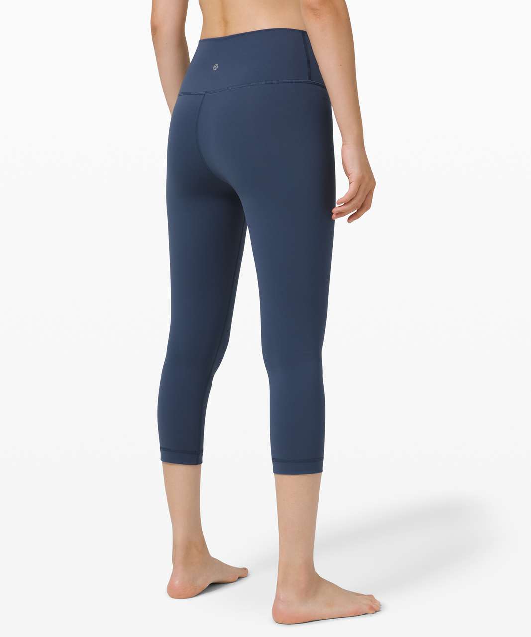 Lululemon Wunder Under Crop 21 Blue Cast Size 10 - $26 - From