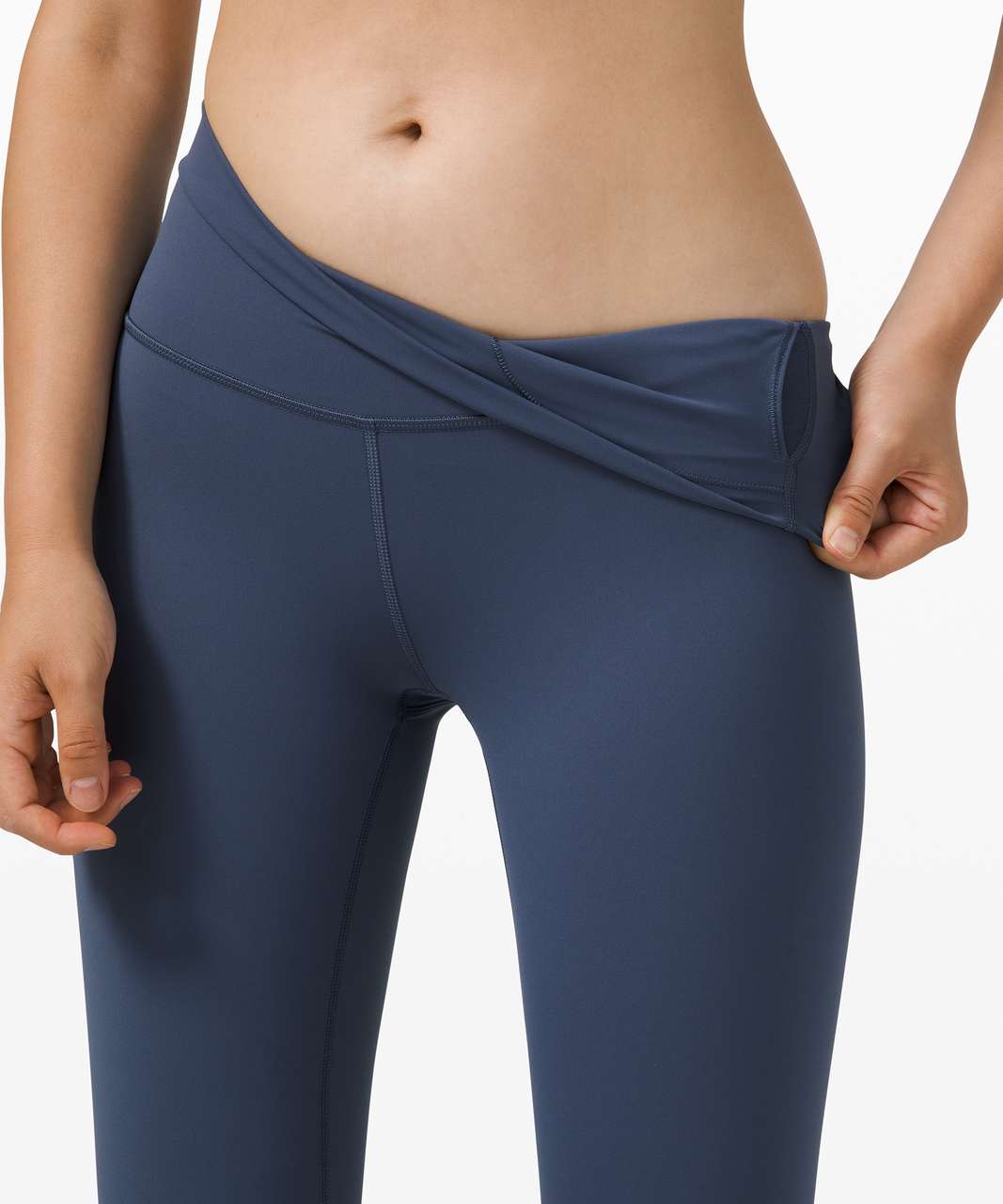 Lululemon Wunder Under Crop 21 Blue Cast Size 10 - $26 - From