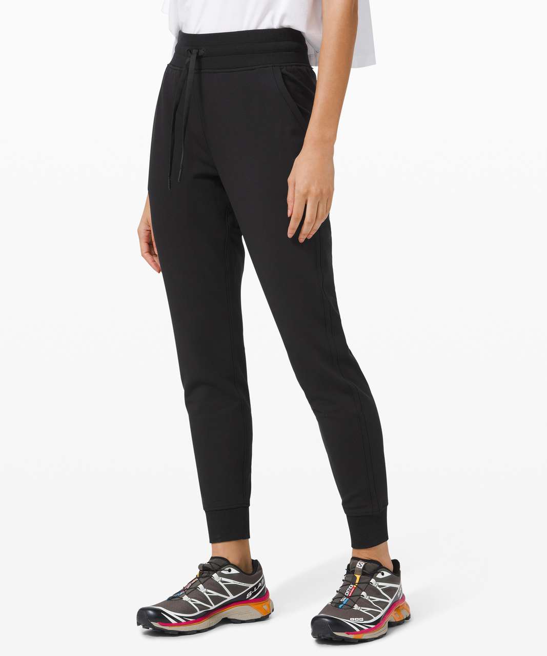 Lululemon Warm Down High Rise Jogger Modal - Black - lulu fanatics