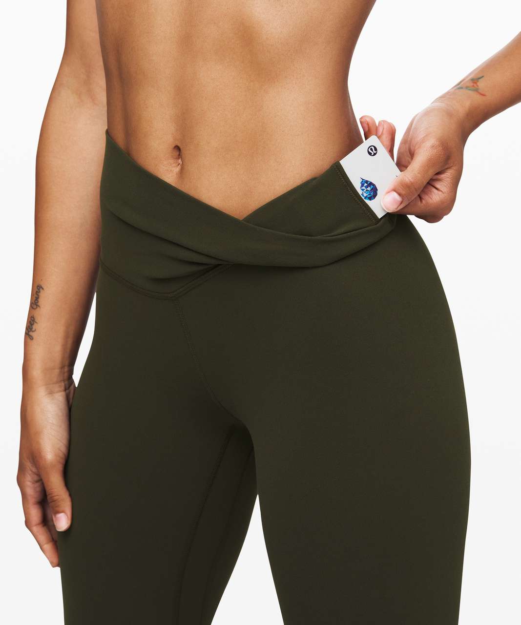 Lululemon Keep Moving 7/8 Pant - Dark Olive - lulu fanatics