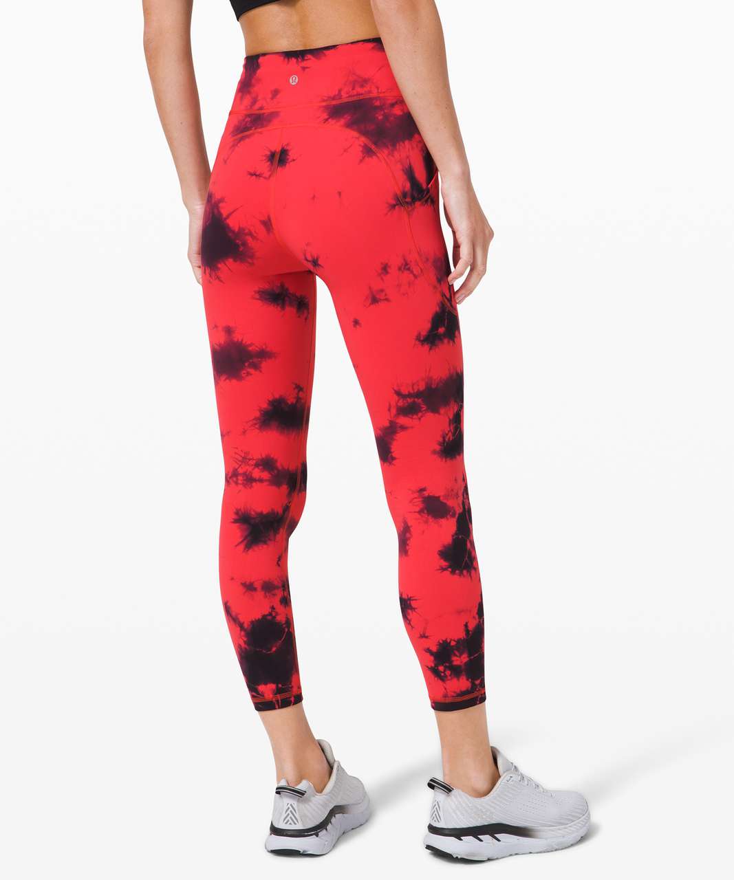 Lululemon Invigorate High-Rise Tight 25 *Wash - Tie Dye Carnation Red  Black - lulu fanatics