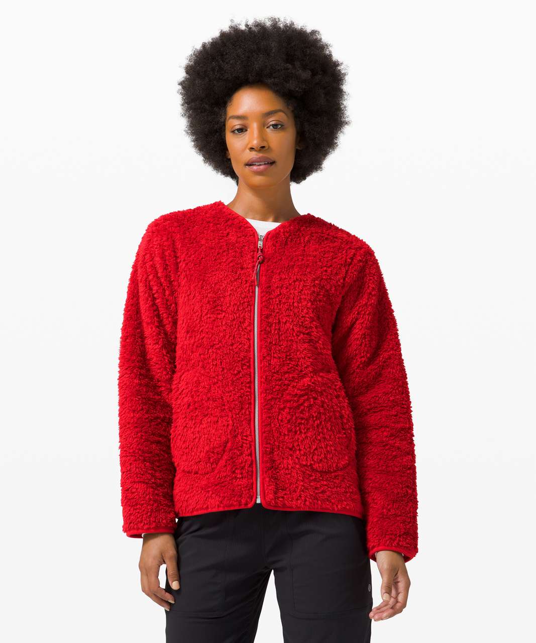 Red Sherpa Jacket 