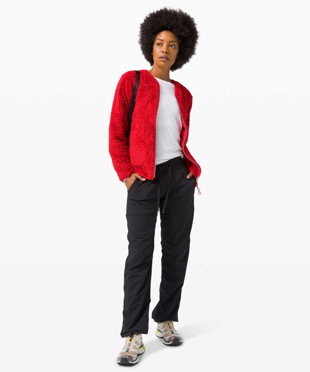 Lululemon Oh So Sherpa Full Zip - Dark Red