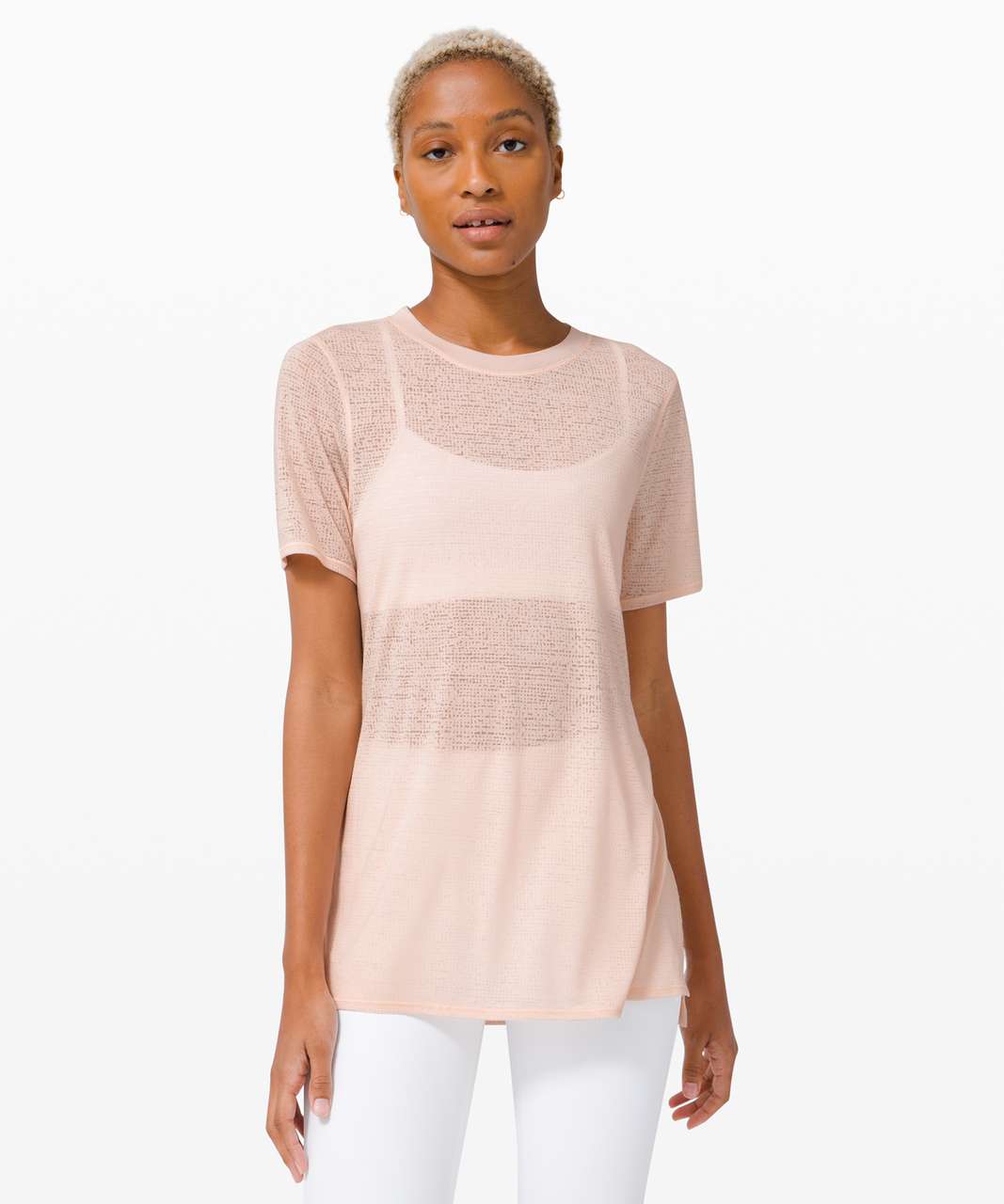 Lululemon Uncovered Tall Tee - Silk Rose