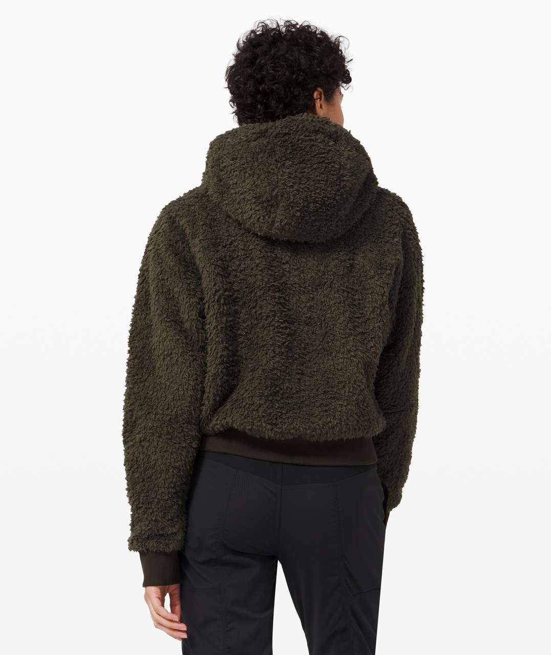 Lululemon Oh So Sherpa Half Zip - Dark Olive