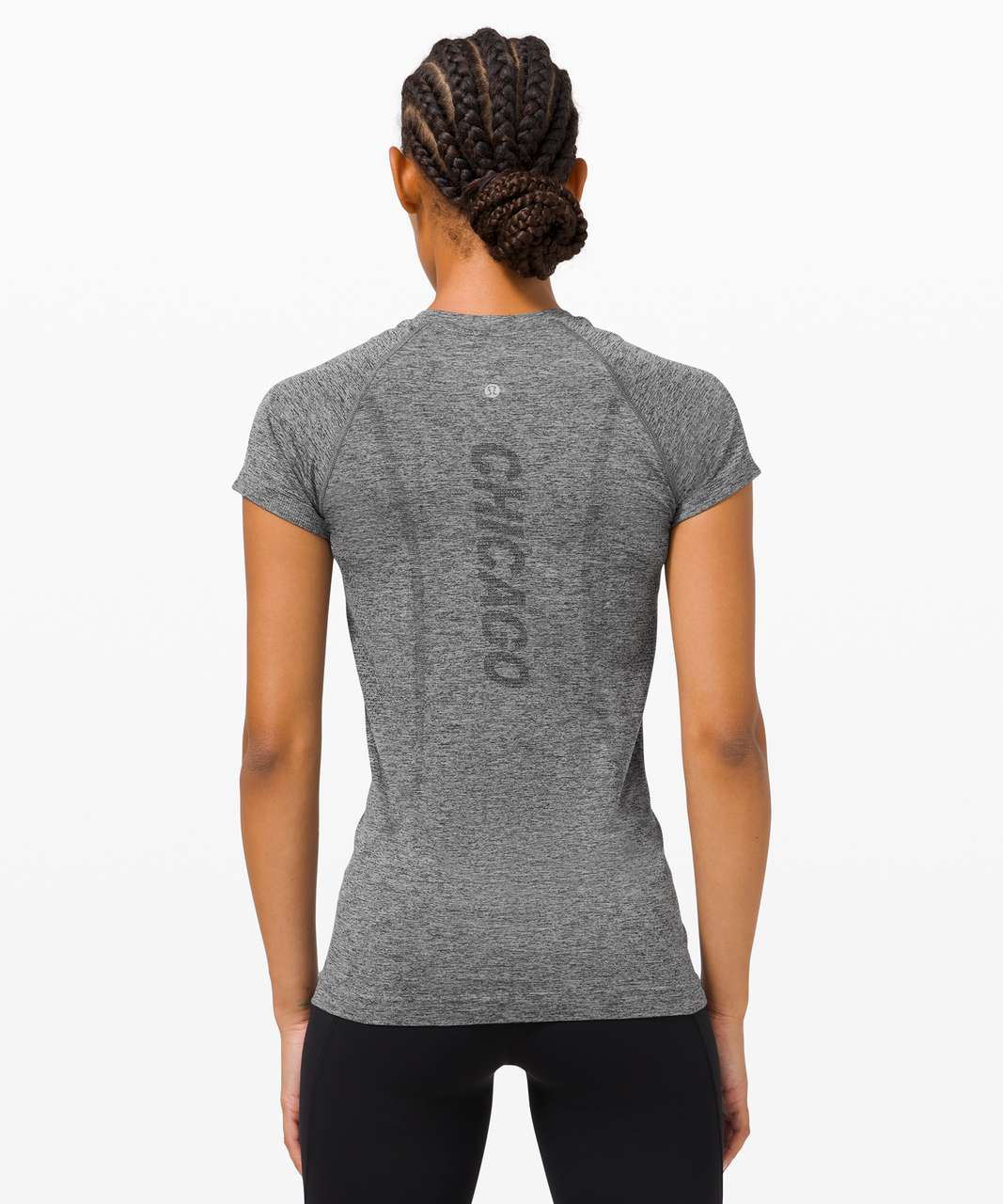 Lululemon Swiftly Tech Short Sleeve 2.0 *City - Chicago / Silver Drop / Black