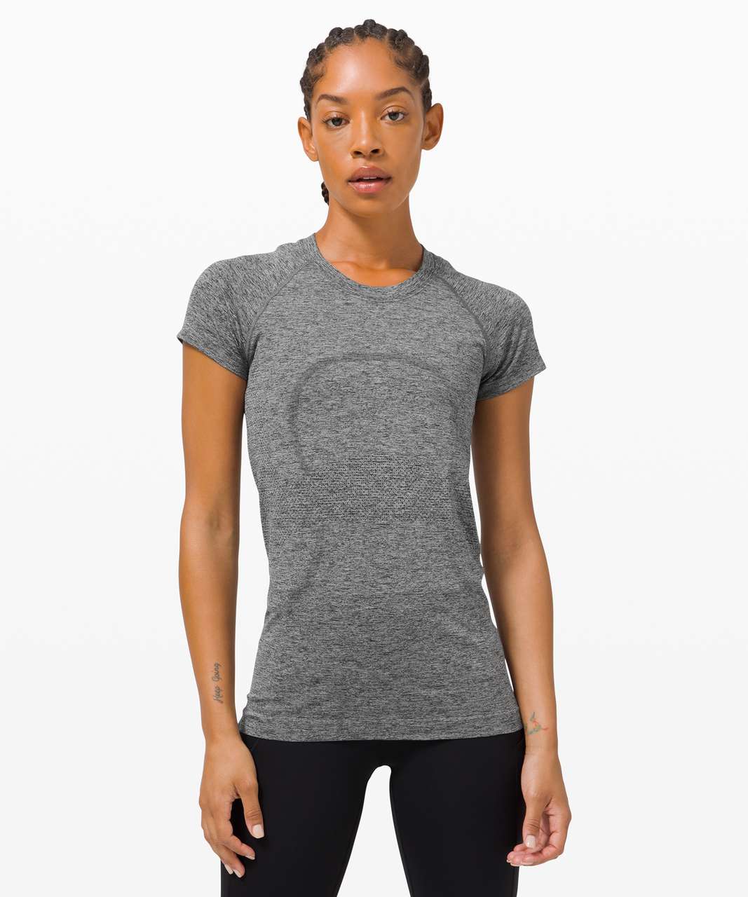 Lululemon Swiftly Tech Short Sleeve 2.0 *City - Chicago / Silver Drop / Black