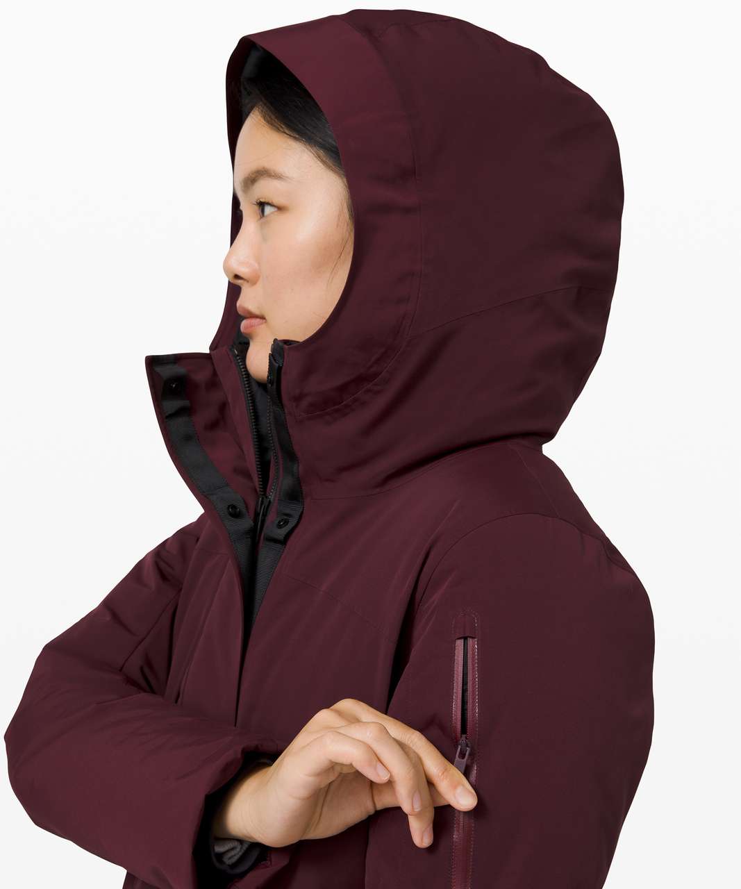 Lululemon Winter Warrior Long Parka - Cassis - lulu fanatics