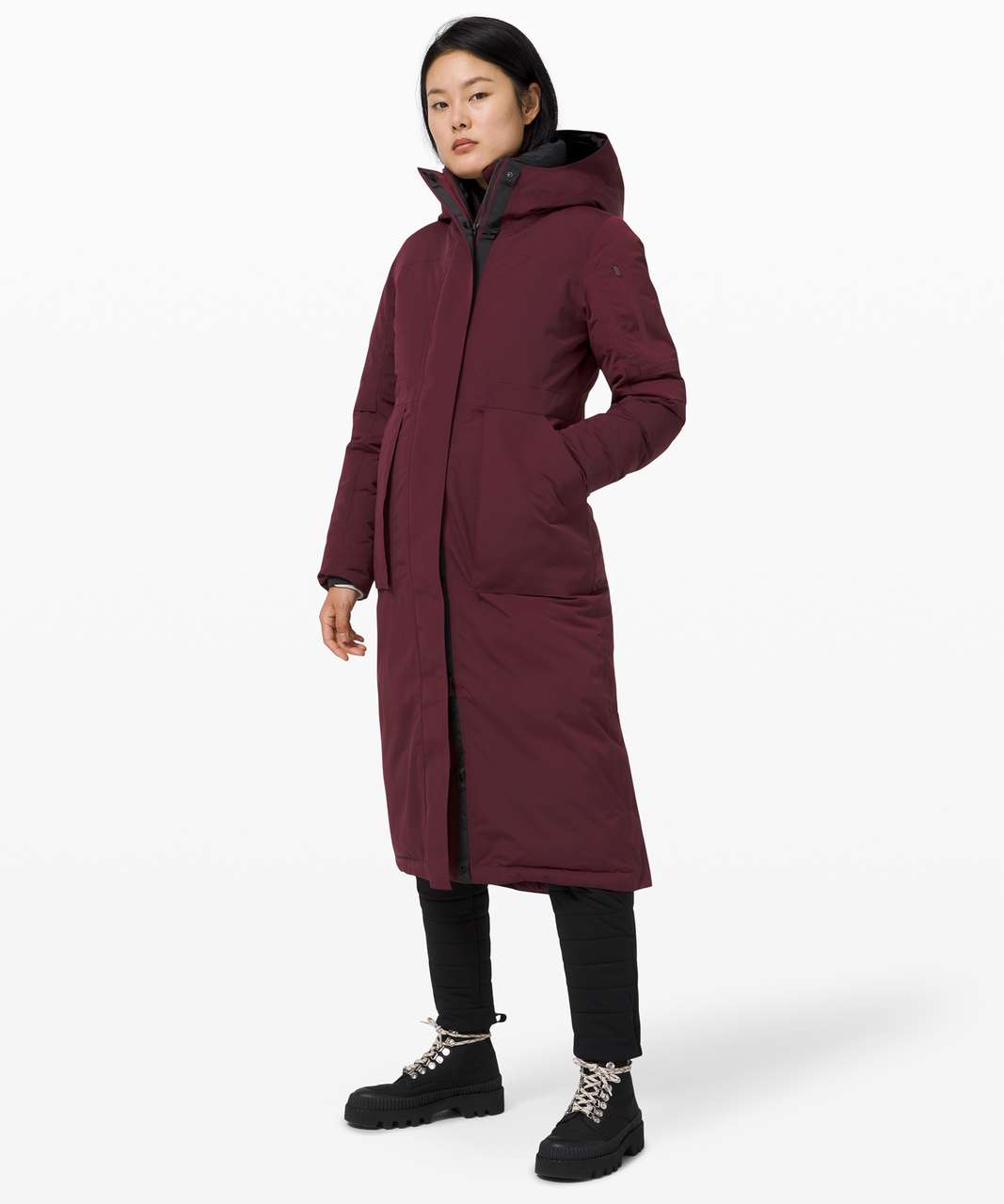 Lululemon Winter Warrior Long Parka - Cassis - lulu fanatics