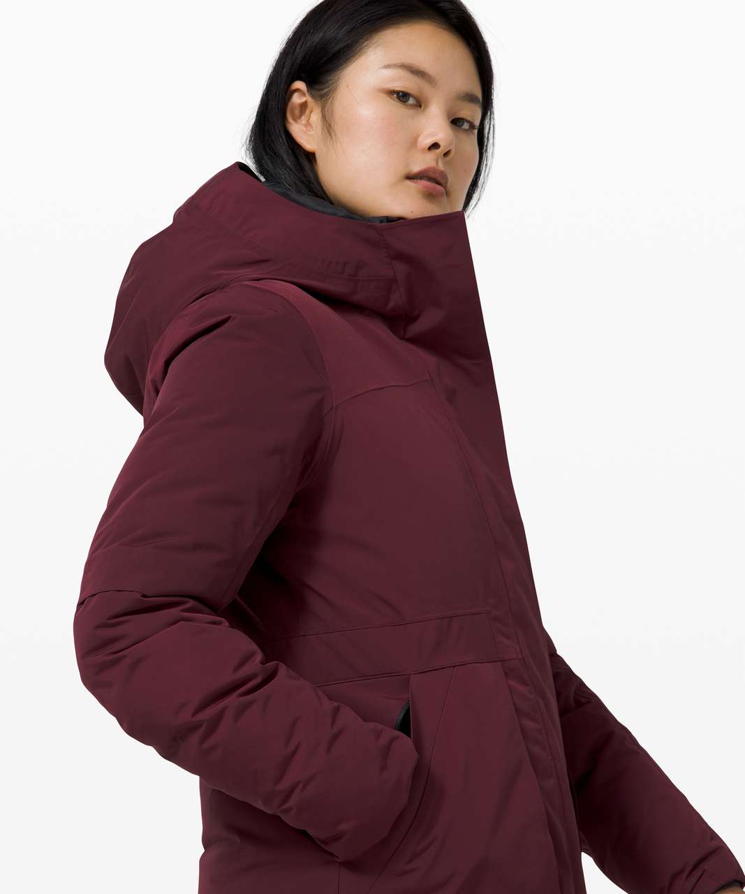 Lululemon Winter Warrior Long Parka - Cassis