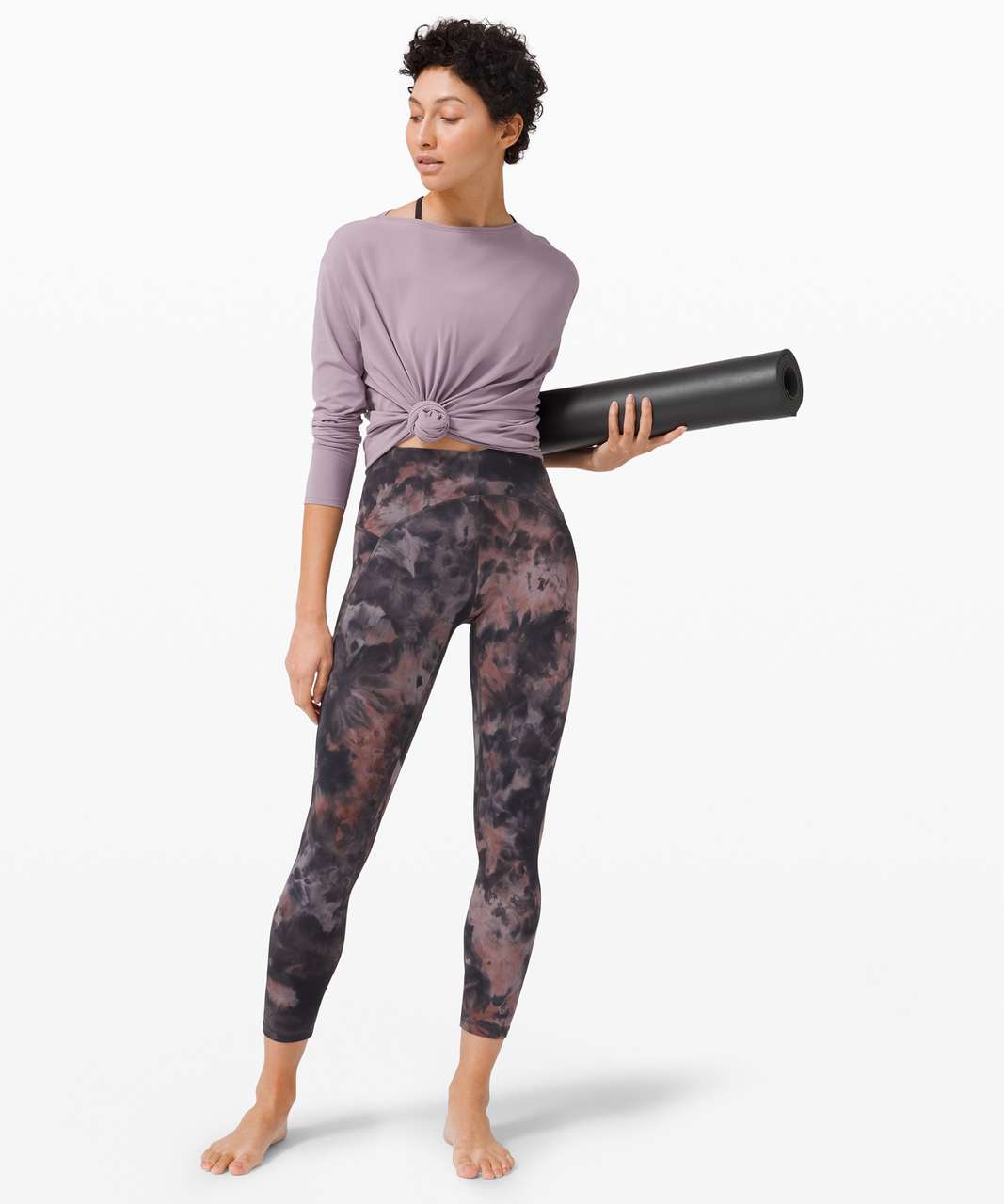 Lululemon (8) Align Pant 25 *Diamond Dye Diamond Dye Graphite Grey Pink  Pastel, Women's Fashion, Activewear on Carousell