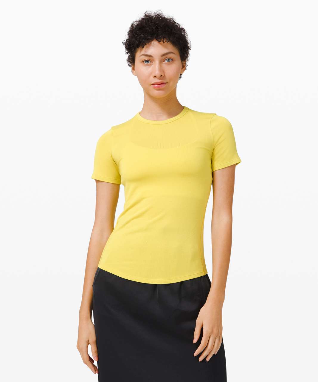 Lululemon Hold Tight Short Sleeve - Yellow Serpentine