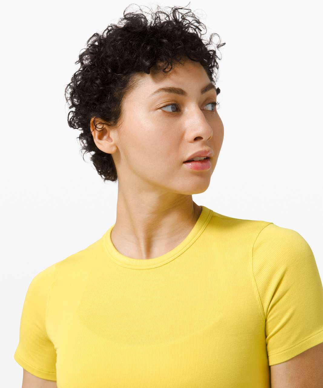 Lululemon Hold Tight Short Sleeve - Yellow Serpentine