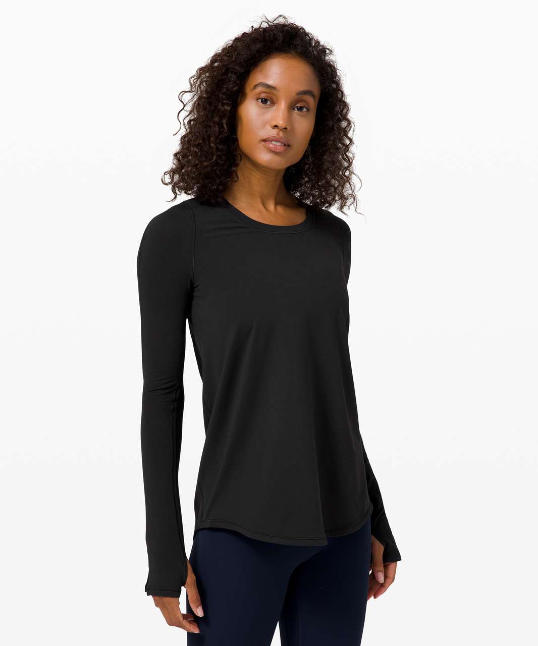 Lululemon Tuck & Flow Long Sleeve - Black