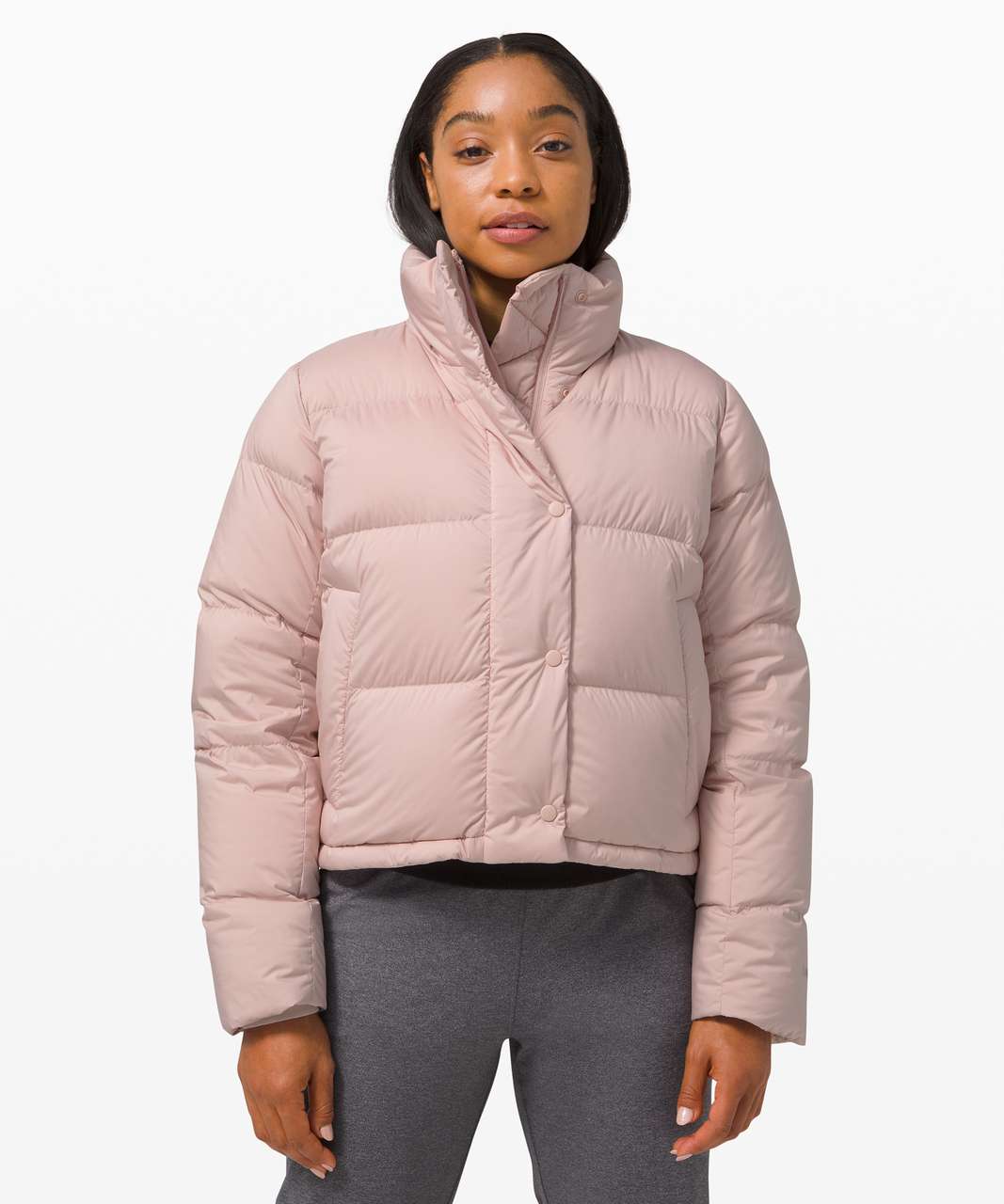 Lululemon Wunder Puff Cropped Jacket - Pink Fawn