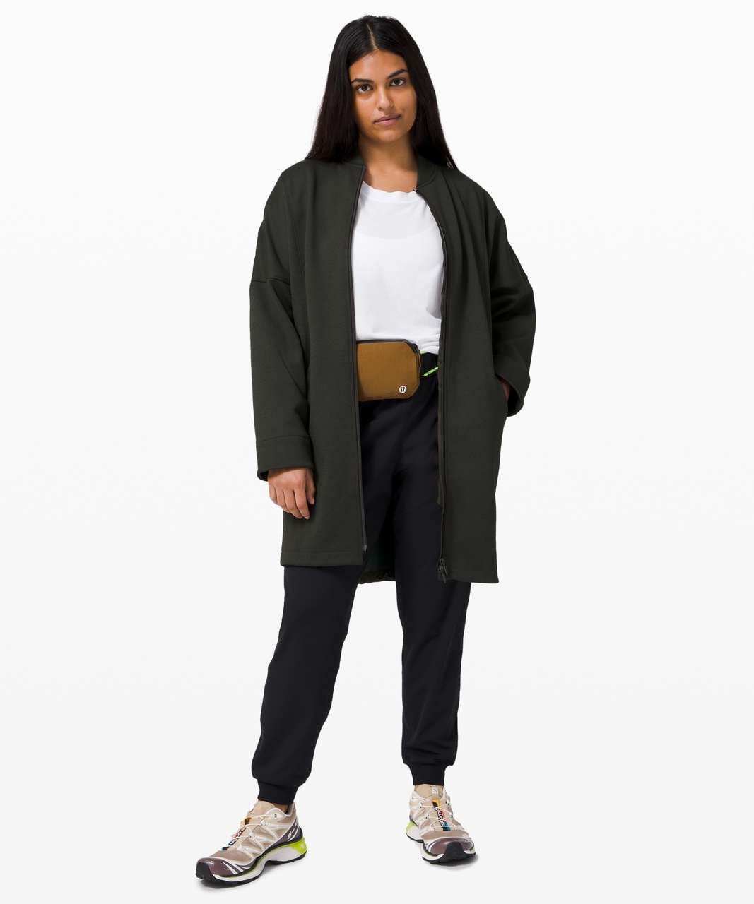 Lululemon Take A Stroll Jacket - Heathered Dark Olive