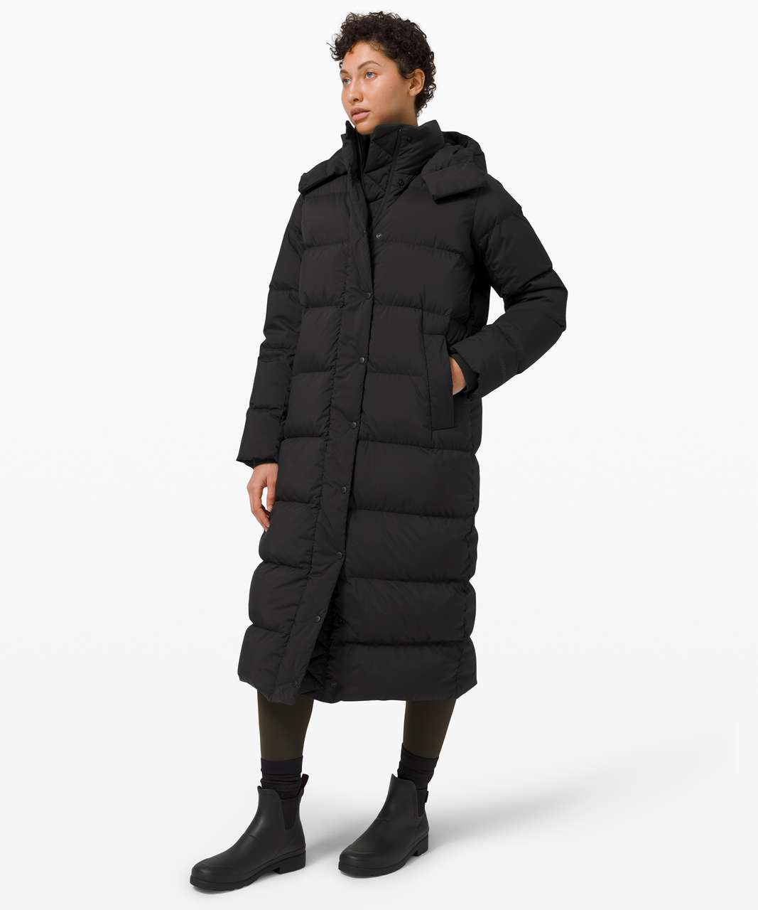 Lululemon Wunder Puff Jacket *Long - Black (First Release) - lulu