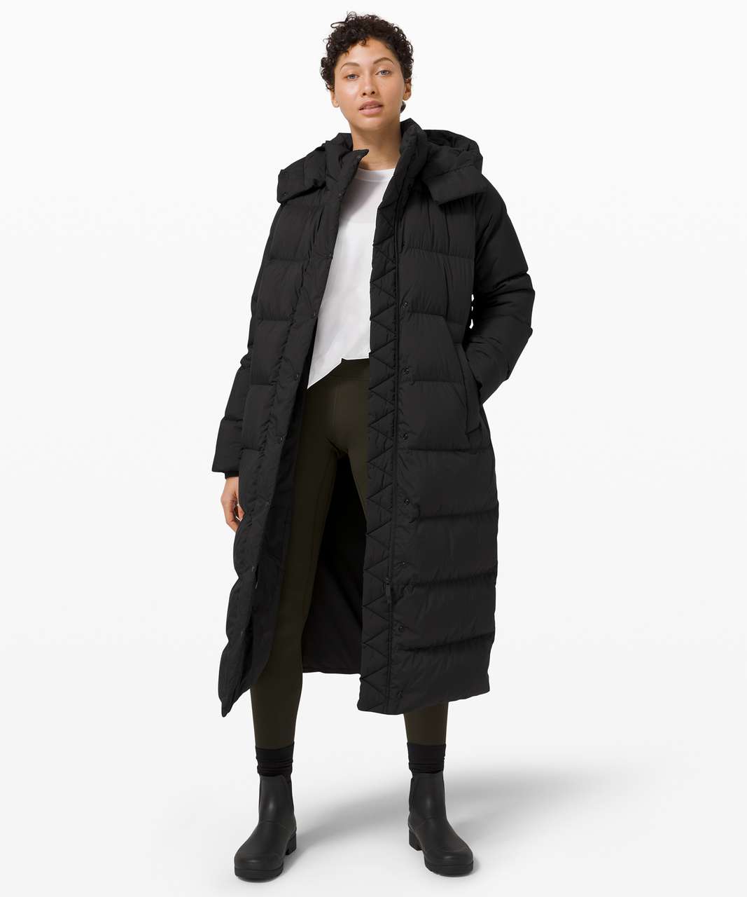 Featherless Quilted Long Puffer Jacket