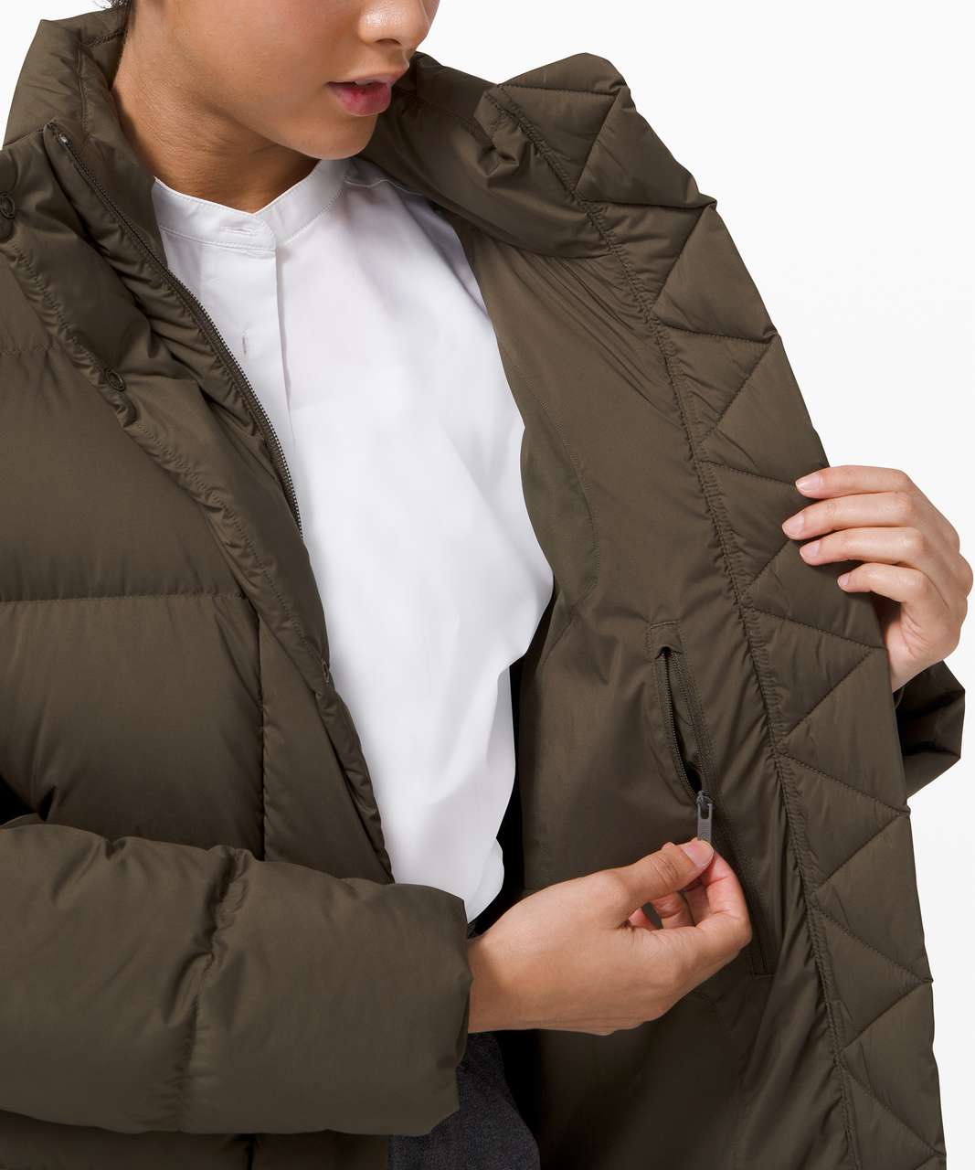 Lululemon Wunder Puff Jacket - Dark Olive