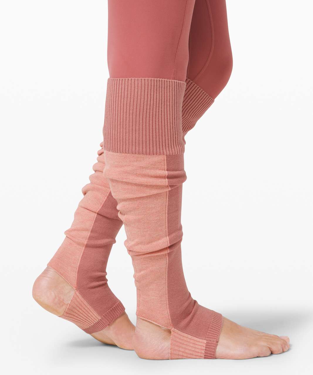 Lululemon Evolution Leg Warmer - Pink Pastel / Heathered Pink Pastel