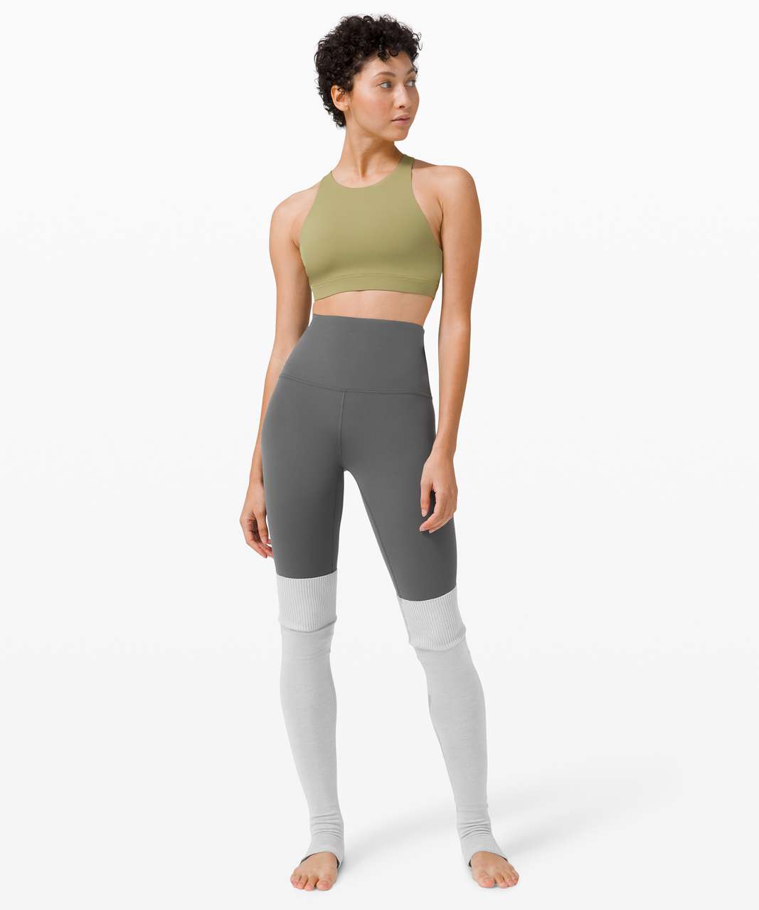 Lululemon Evolution Leg Warmer - Heathered Silver Drop / Silver Drop