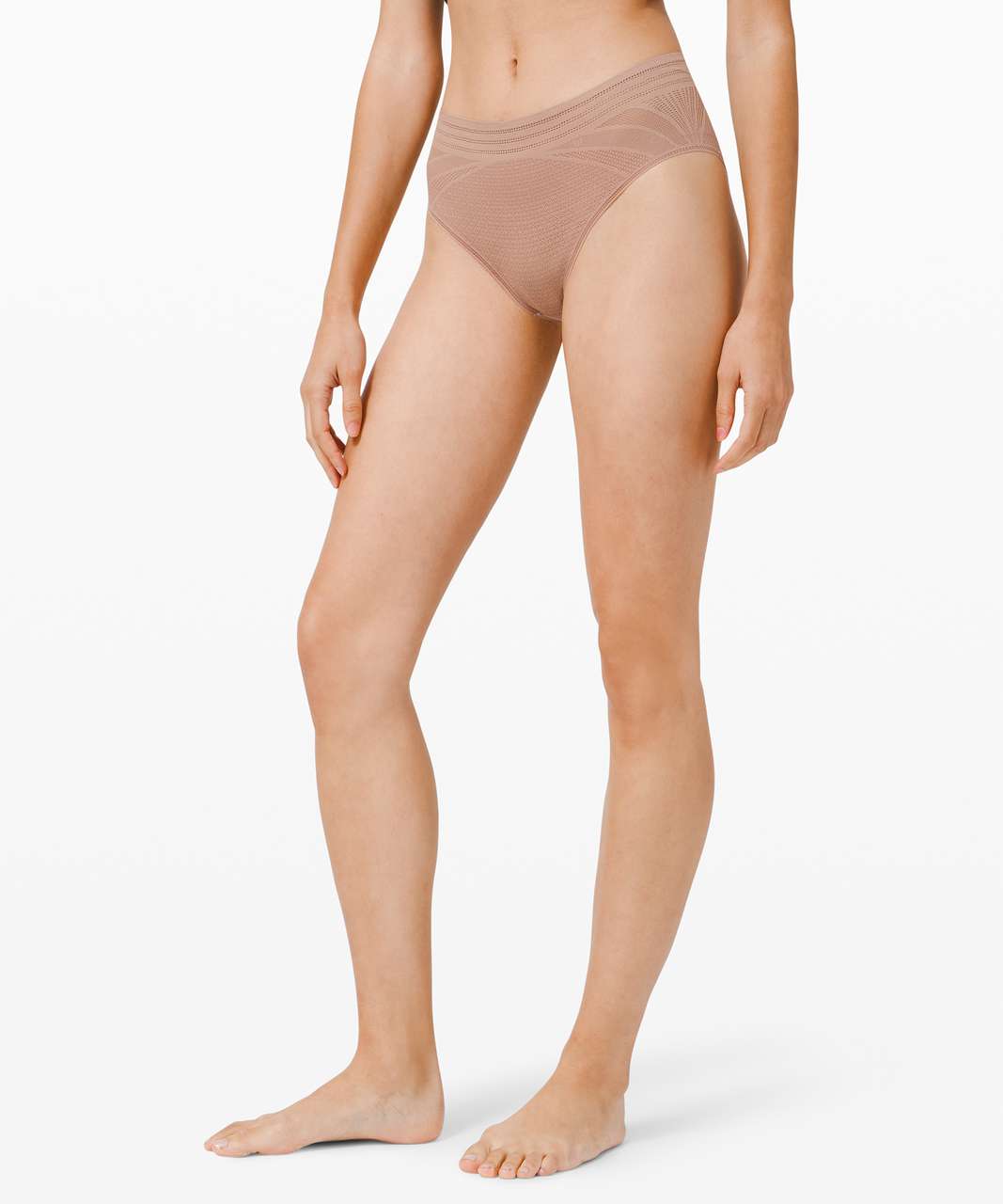 Lululemon Awake to Lace High Rise Cheeky Bikini - Soft Sand - lulu fanatics