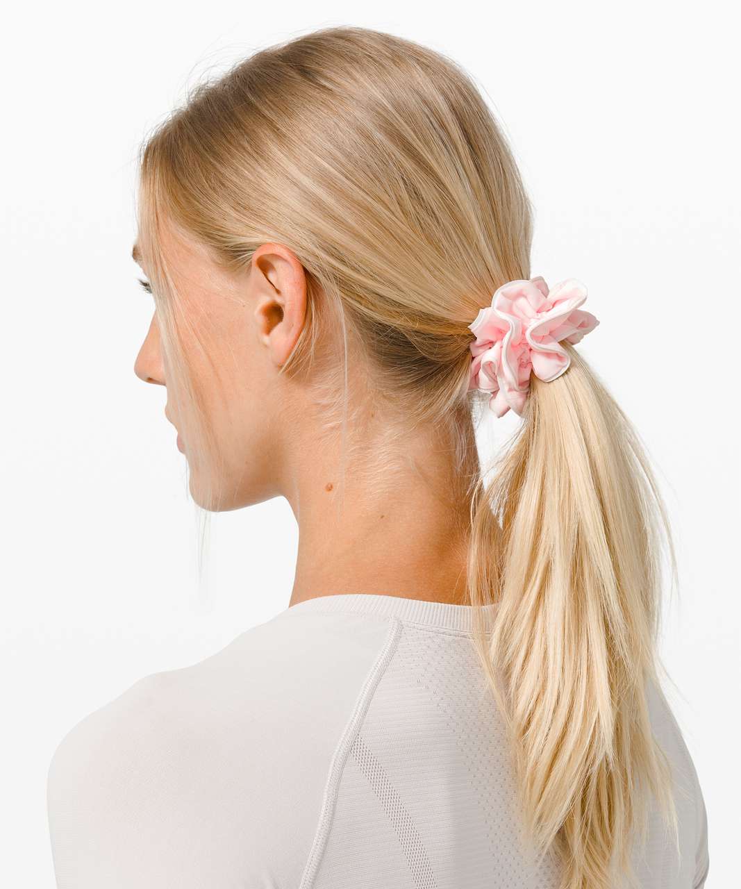 Lululemon Light Locks Scrunchie II - Pink Glow