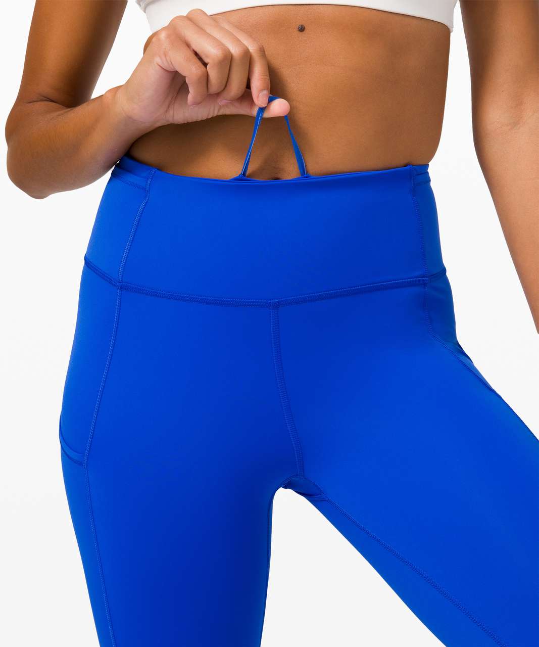 Lululemon Fast and Free Crop II 19" *Non-Reflective - Cerulean Blue