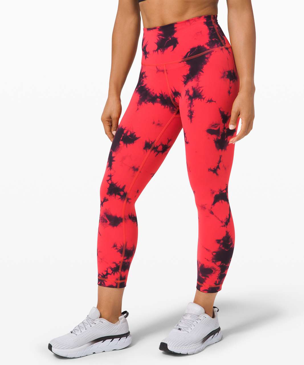 LULULEMON SIZE 18 Wunder Train High-Rise Tight 25 Denim Wash Autumn Red  Black £39.57 - PicClick UK