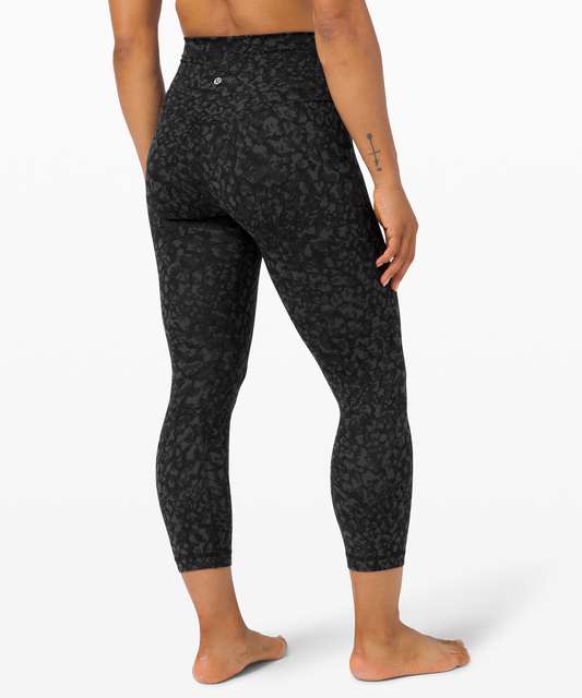 Lululemon Align Crop 23 - Formation Camo Deep Coal Multi - lulu