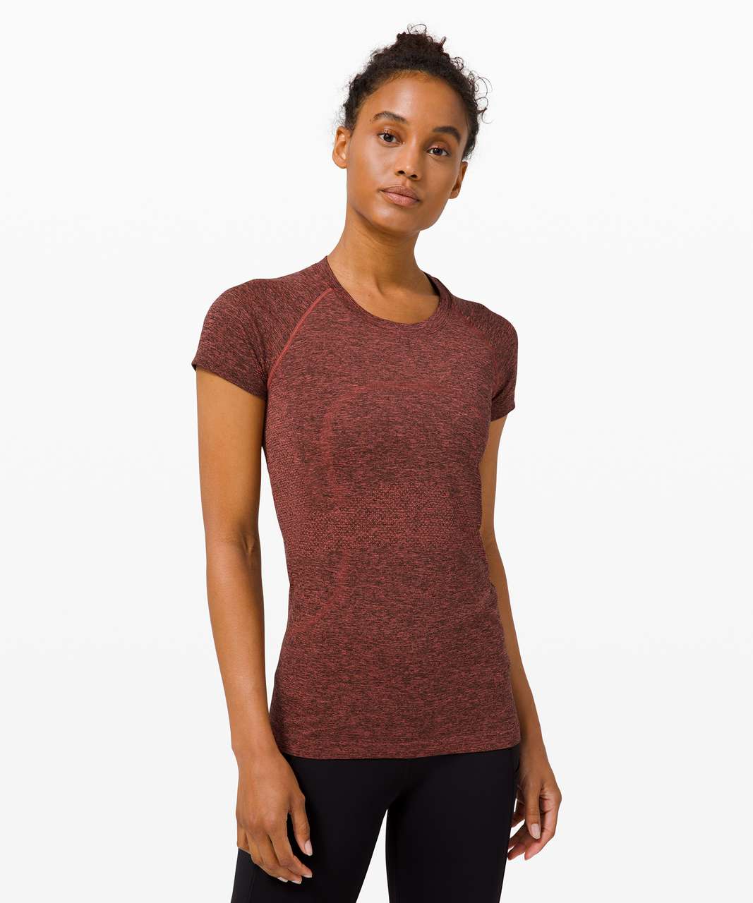 Lululemon Swiftly Tech Short Sleeve 2.0 - Flare / Black - lulu fanatics