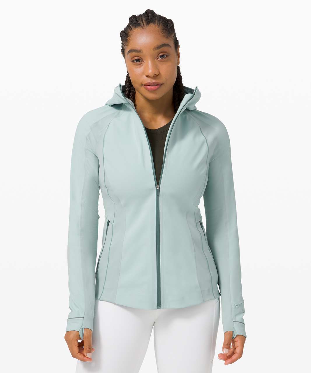 lululemon athletica, Jackets & Coats, Lululemon White Cross Chill Jacket