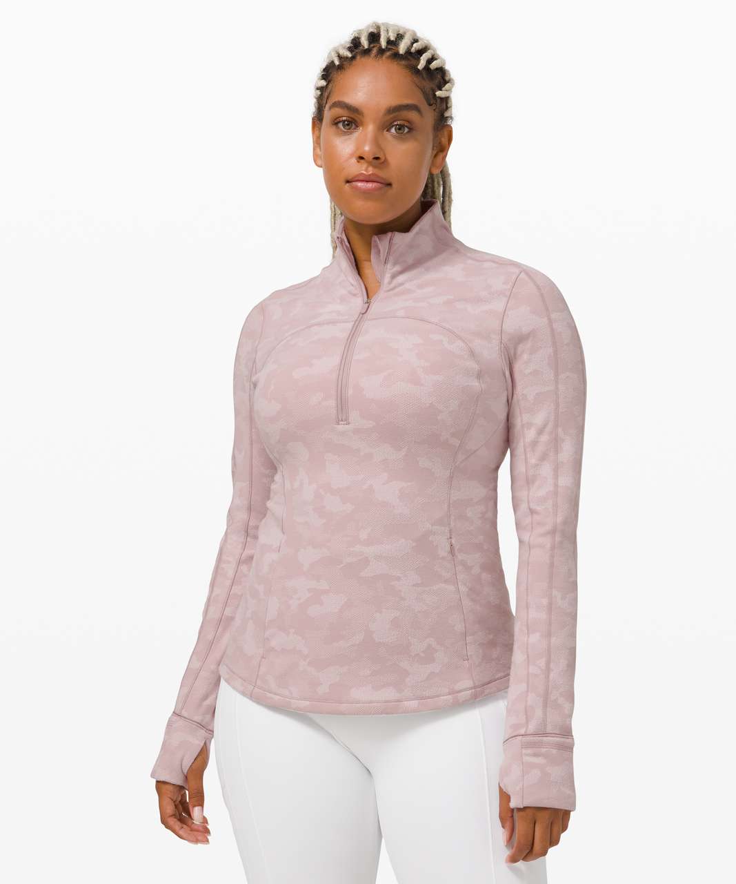 LULULEMON WHITE STRETCH RIPSTOP RUN 1/2 ZIP – Barry's Shop