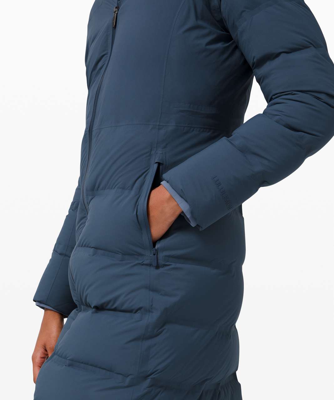 Lululemon Sleet Street Long Jacket - Iron Blue