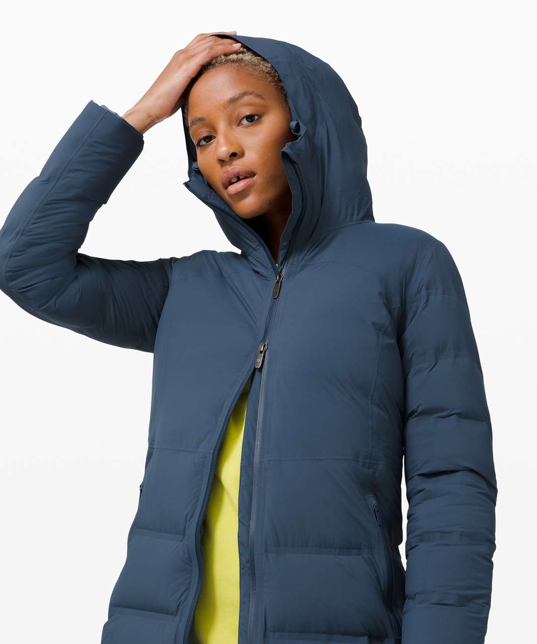 Lululemon Sleet Street Long Jacket - Iron Blue