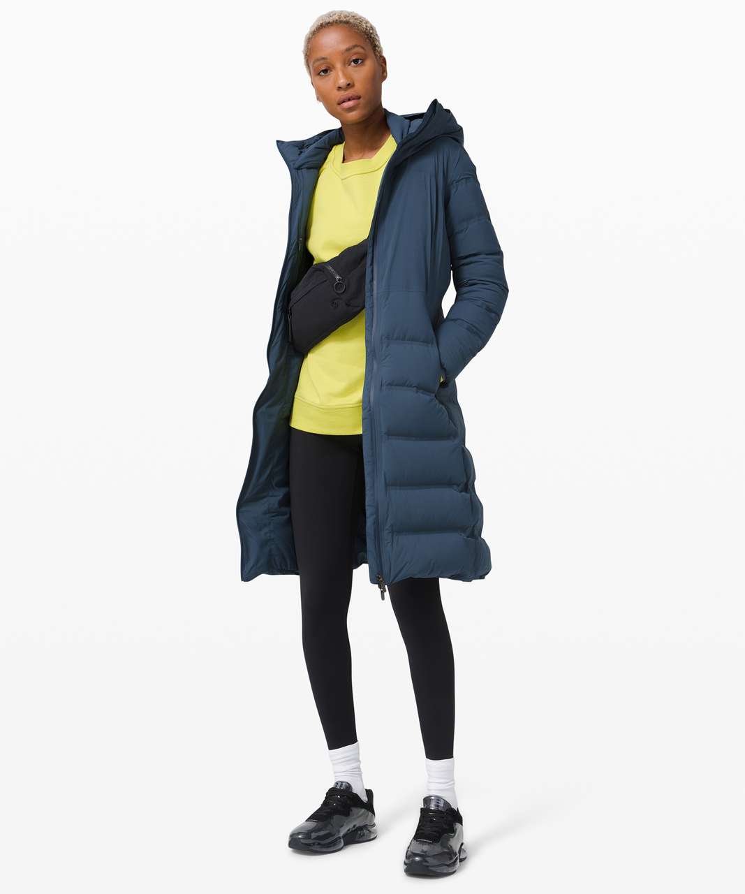 Lululemon Sleet Street Long Jacket - Iron Blue