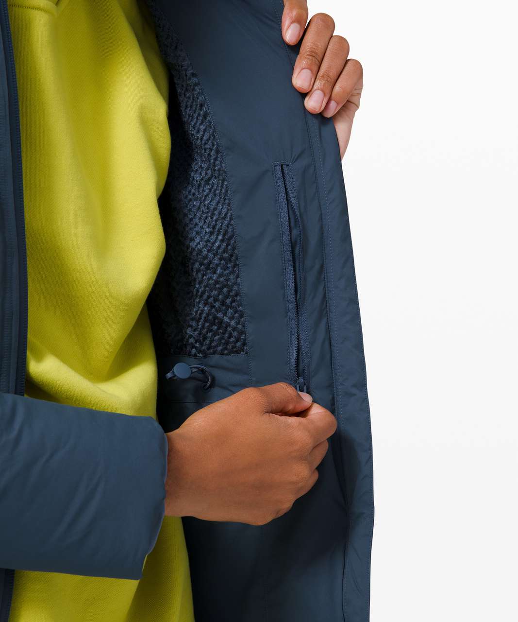 Lululemon Sleet Street Long Jacket - Iron Blue