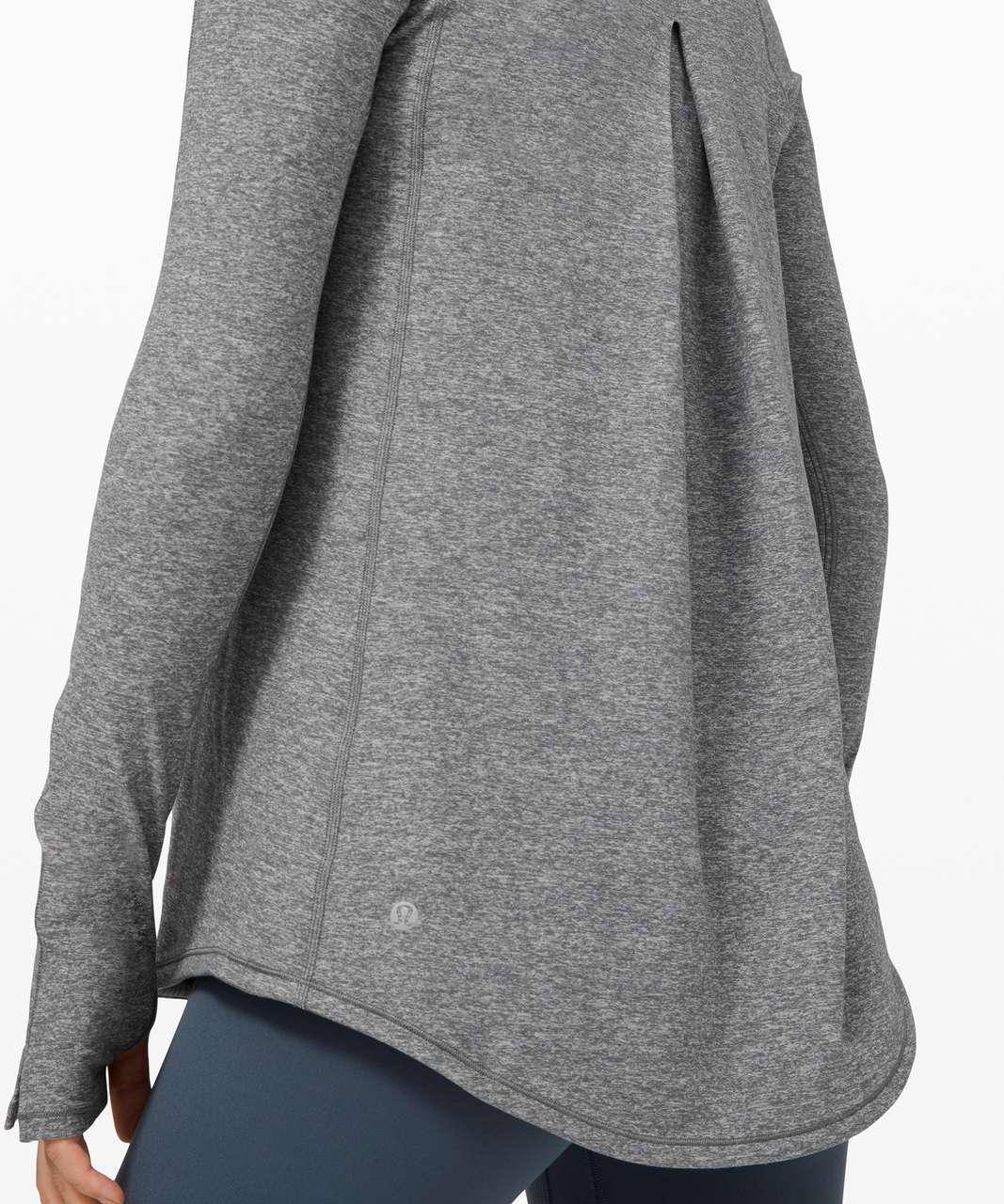 Lululemon Tuck & Flow Long Sleeve - Heathered Slate