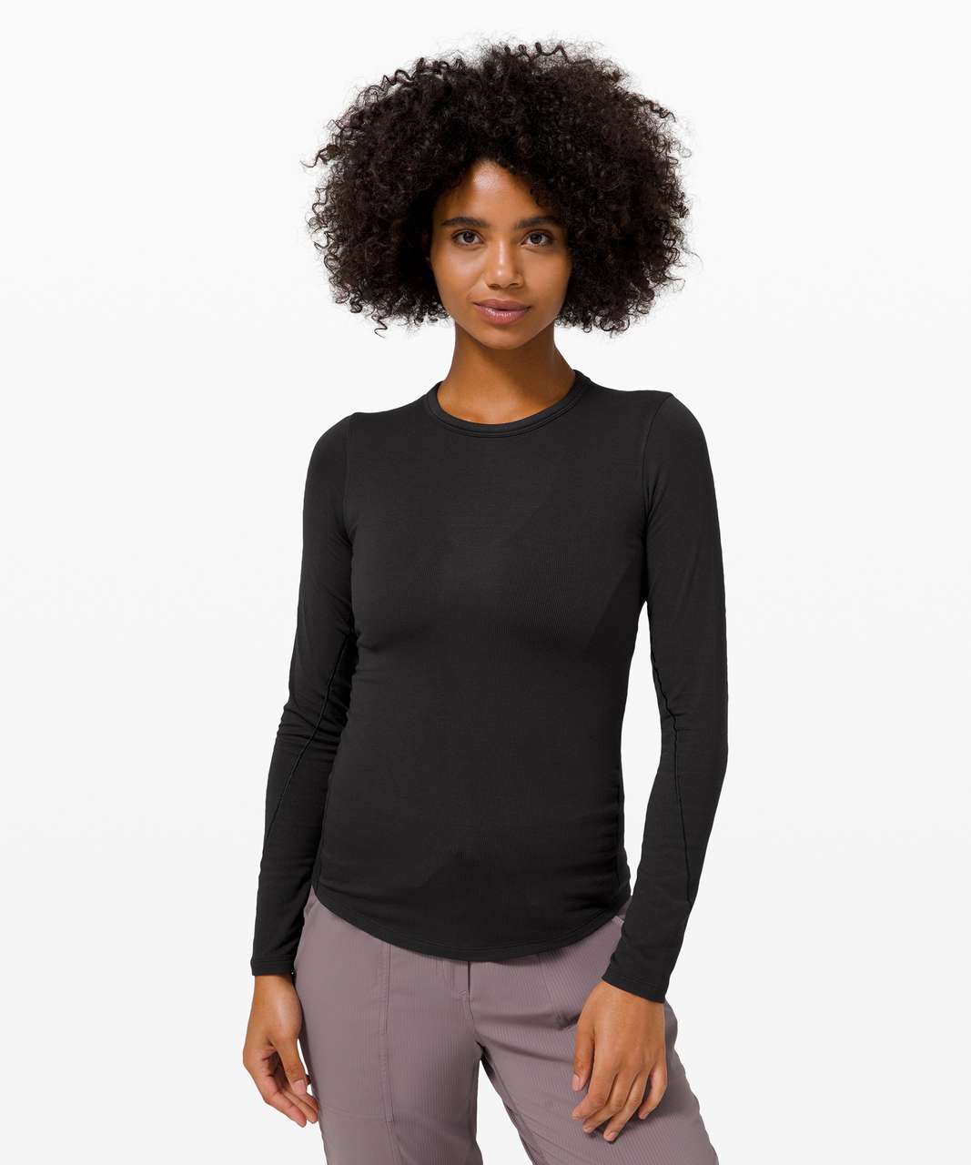 Lululemon Hold Tight Long Sleeve - Black - lulu fanatics