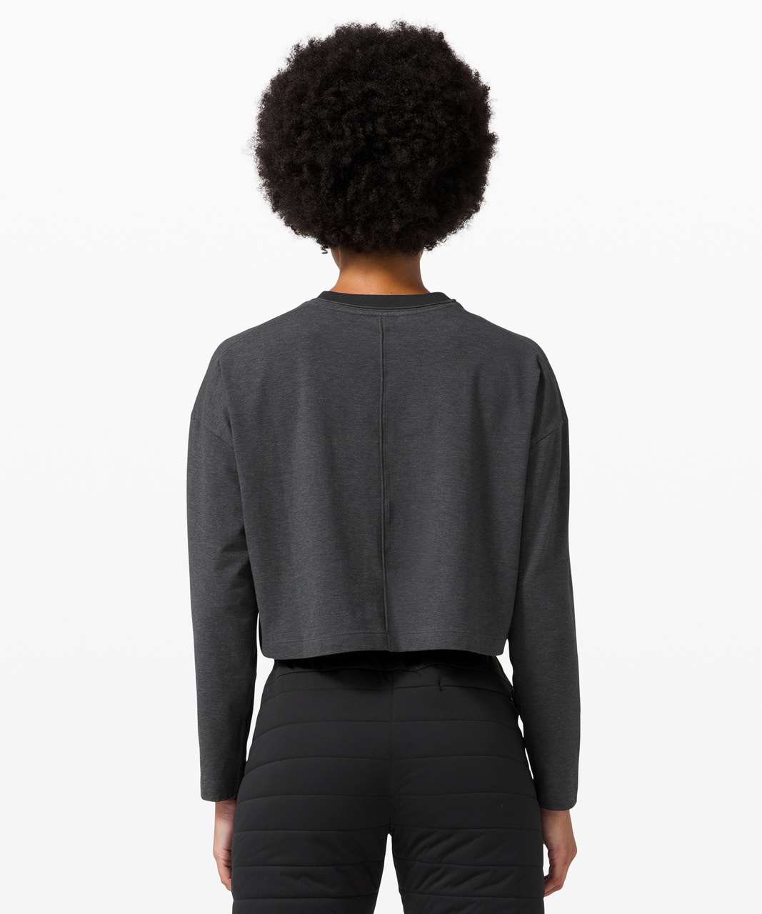 Lululemon Check the Box Long Sleeve - Heathered Black