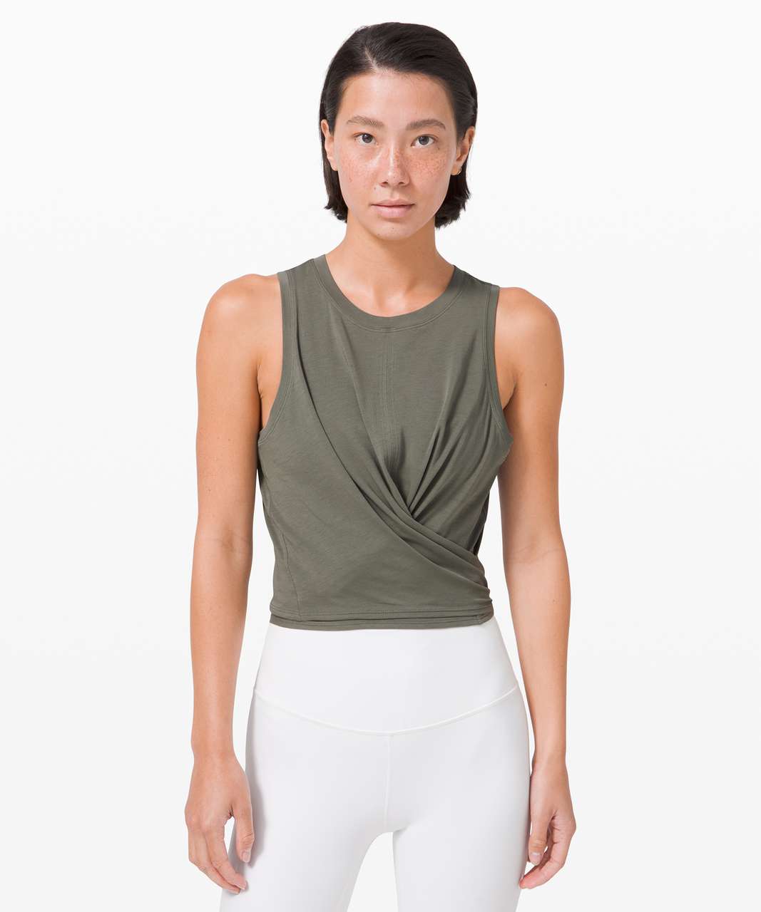 Lululemon Time to Restore Tank - Grey Sage