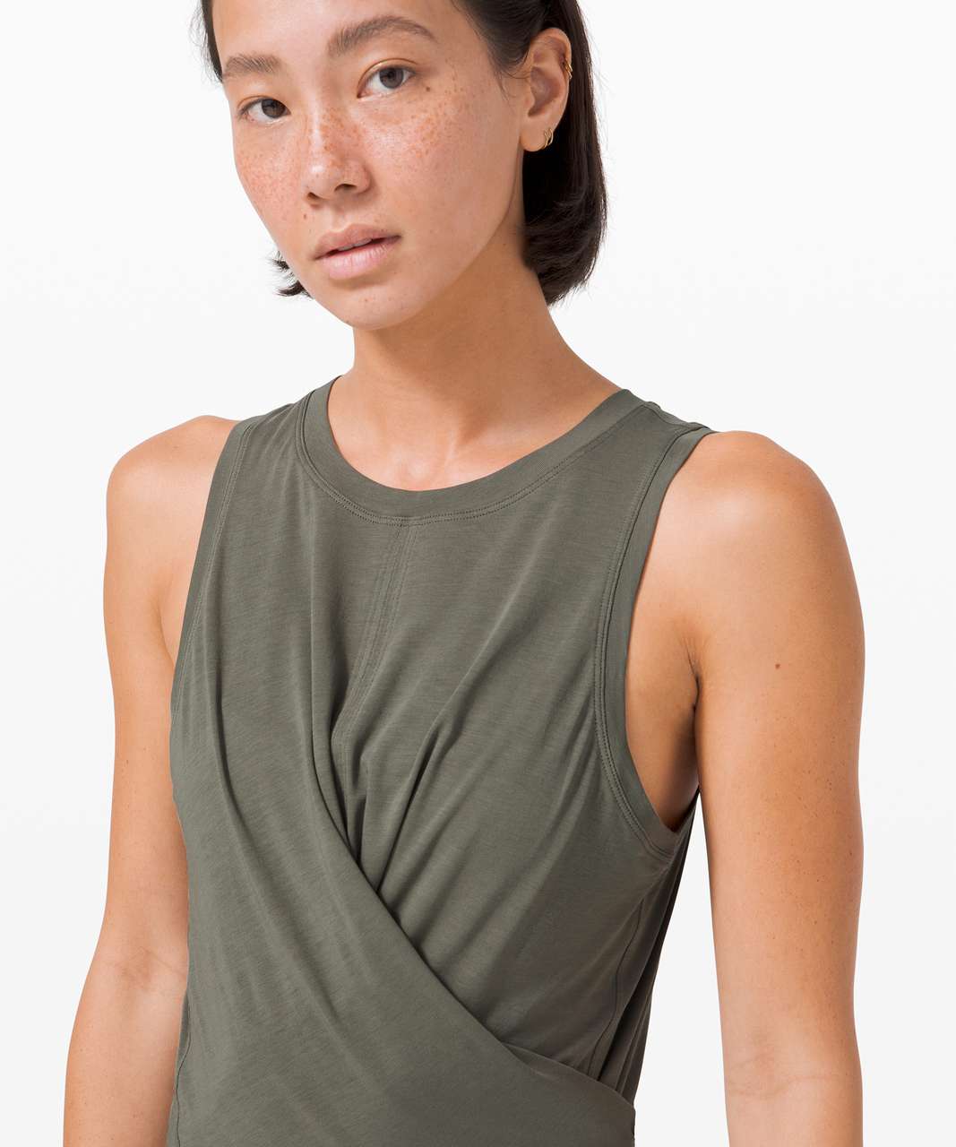 Lululemon Time to Restore Tank - Grey Sage