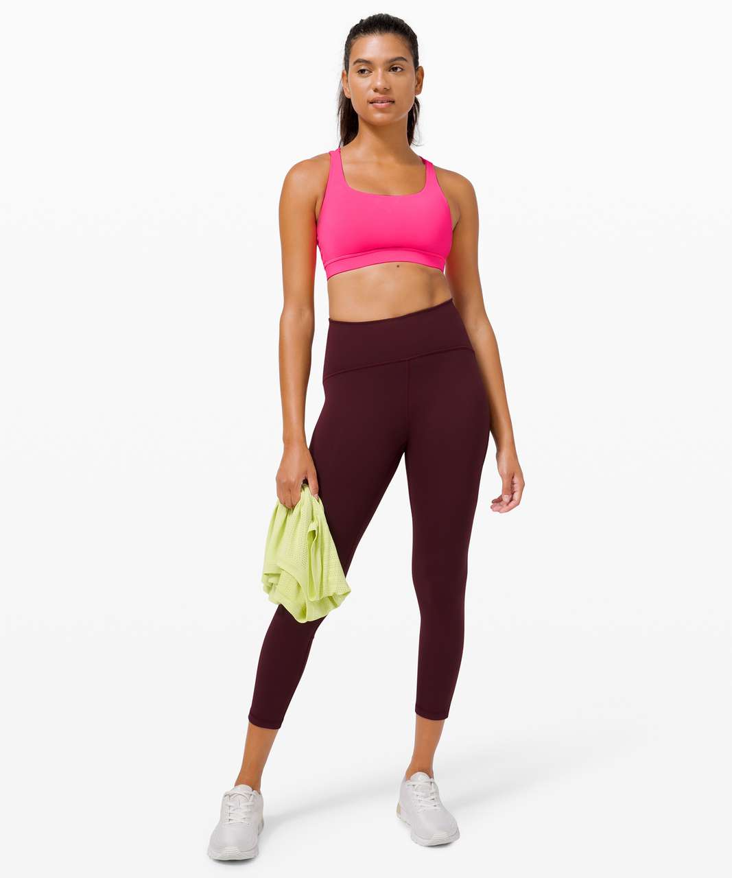 Lululemon Energy Bra *High Support, B–DDD Cups - Pink Peony - lulu