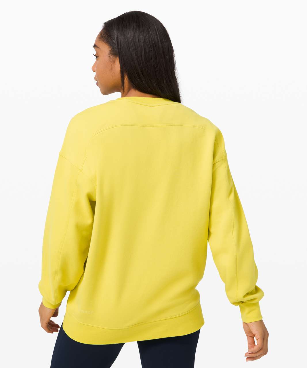 Lululemon Perfectly Oversized Crew - Yellow Serpentine